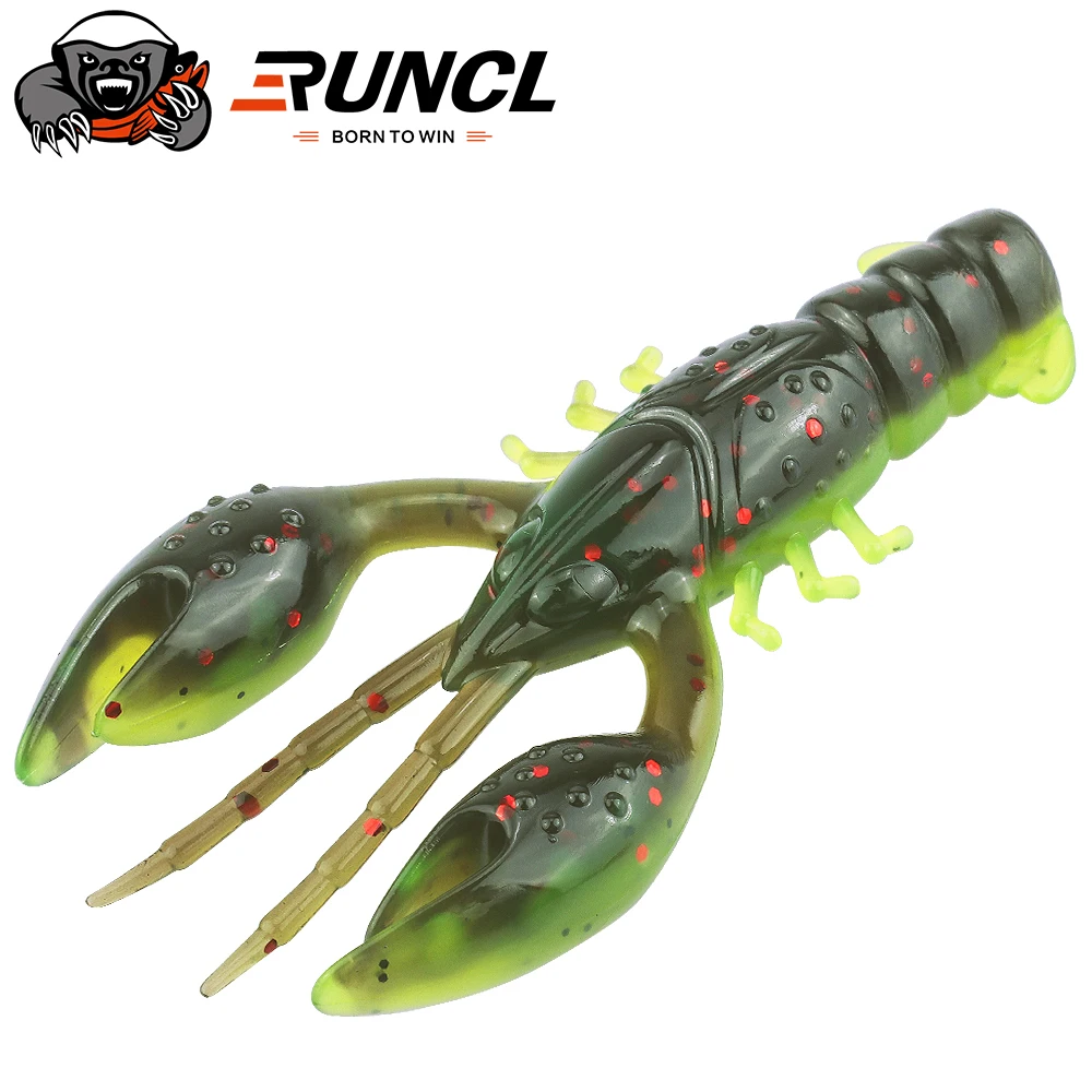 

RUNCL Craw Baits Floating Shrimp Softbait 8PCS/70MM 10PCS/50MM Soft Lure Wobbler Bass Artificial FishingTackle Artificial Pesca