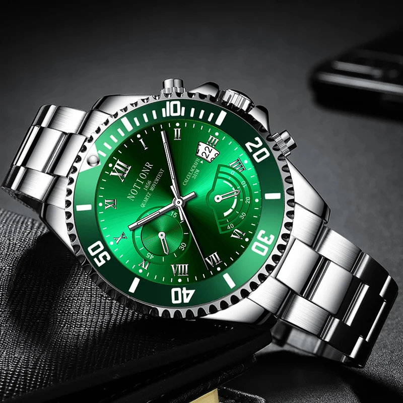 

Fashion Mens Watches Luxury Men Sports Waterproof Quartz Watch Male Business Stainless Steel Luminous Clock relogio masculino