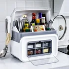 Кухонные принадлежности, бытовая коробка для приправ, многофункциональная стойка, стойка для приправ, ножей, кастрюль, органайзер для хранения без крышки