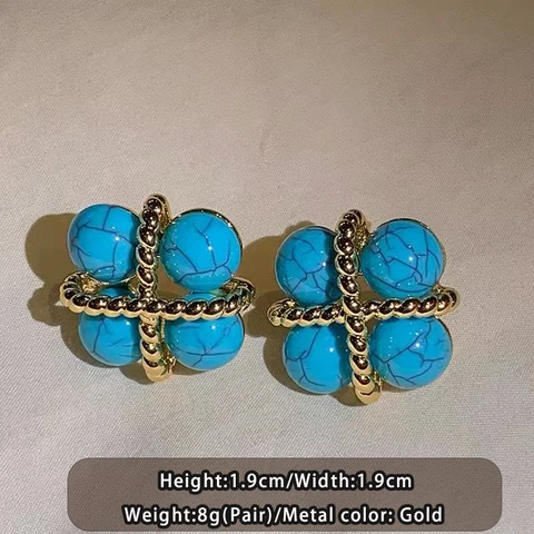 Металлические серьги-гвоздики Taoya