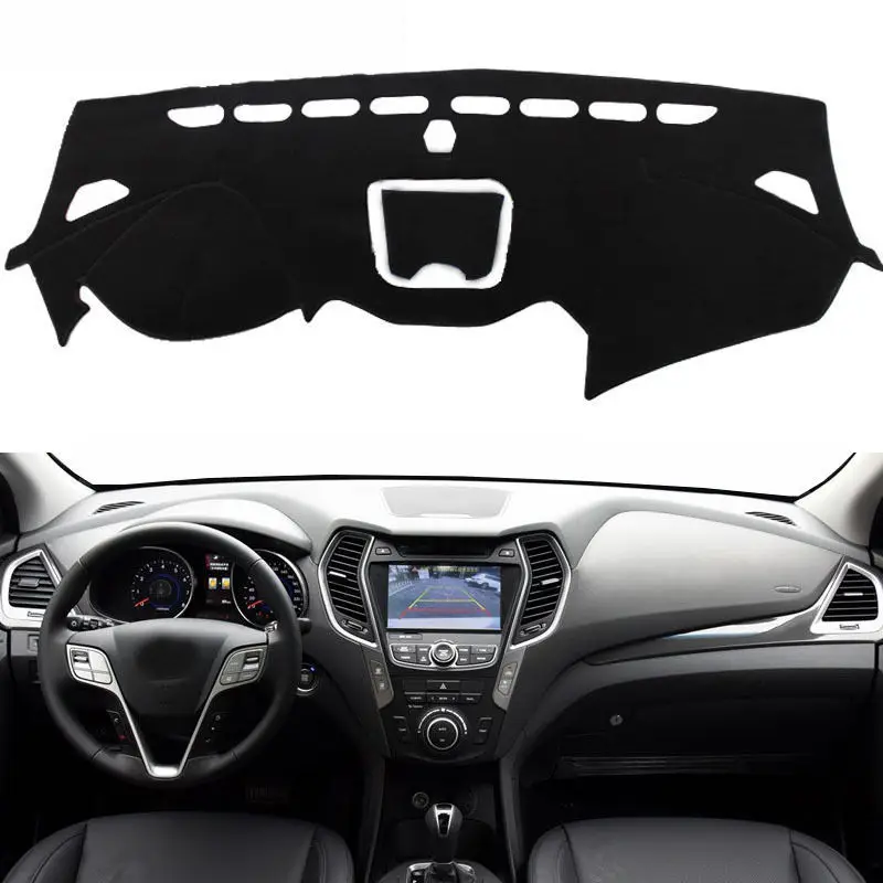 

For Hyundai Santa Fe IX45 Maxcruz 2013 2014 2015-2018 Dashboard Cover Mat Pad Sunshade Instrument Cushion Carpet Car Accessories