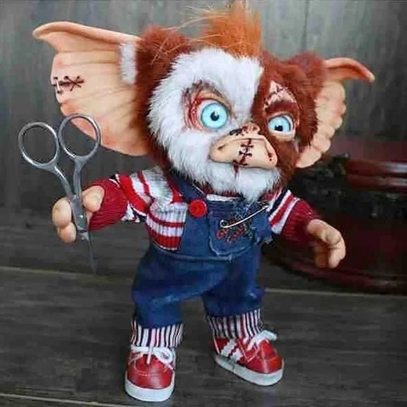 15см Рождественский смола Mogwai кукла Фигурки Игрушки Милые Гремлины Модель Ужас Куклы для Домашнего Настольного Окна Магазин Орнамент.
