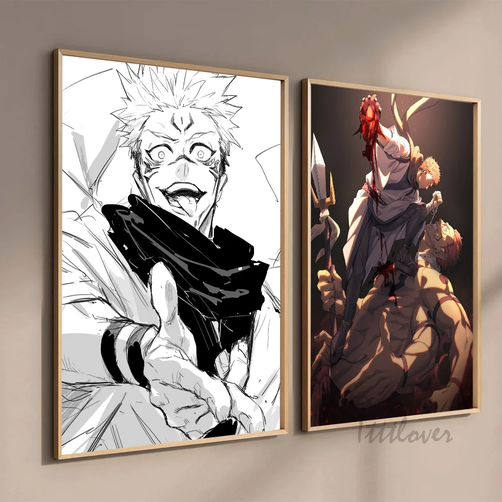 Аниме-плакаты юютсу Райзен сукуна наклейки декор для игровой комнаты подарки