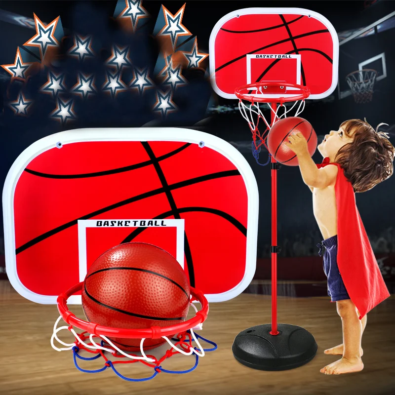 

63-165CM Basketball Stands Height Adjustable Kids Basketball Goal Hoop Toy Set Basketball for Boys Training Practice Accessories