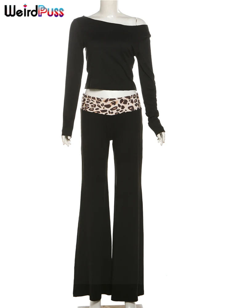 Weird Puss Street Повседневный комплект из 2 предметов Женский укороченный топ с косым