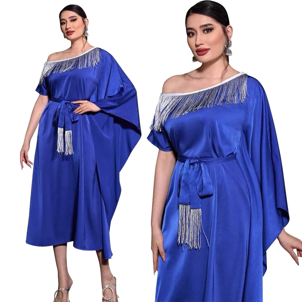 African Dress For Women Muslim Fashion Abaya Dashiki Batwing Sleeve Boubou Clothing Fashion New Bazin Riche Robes Maxi Dresses