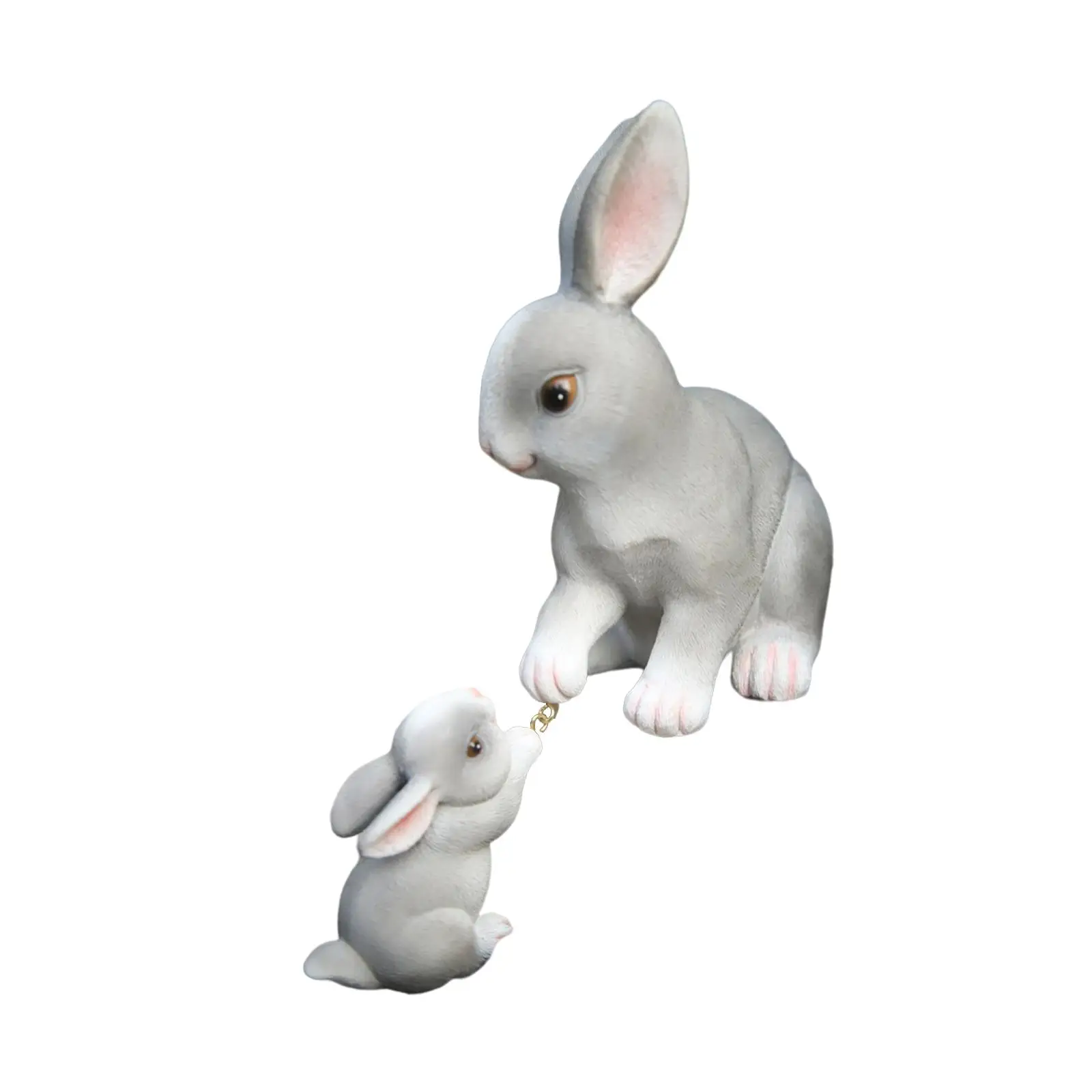 

Outdoor Rabbit Statue Ornament Animal Garden Figurines Bunny Sculptures Yard