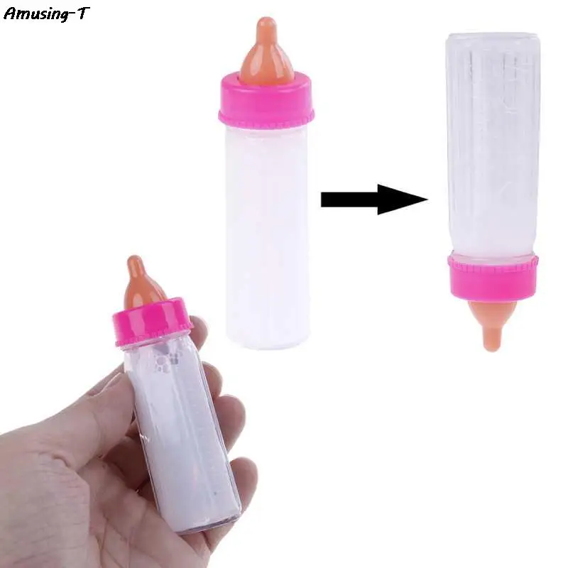 Maigic Baby Reborn Dolls Feeding Bottle Toy Magic Liquid Disappearing Milk Accessories Children Gift Toy Prop Milk Bottle