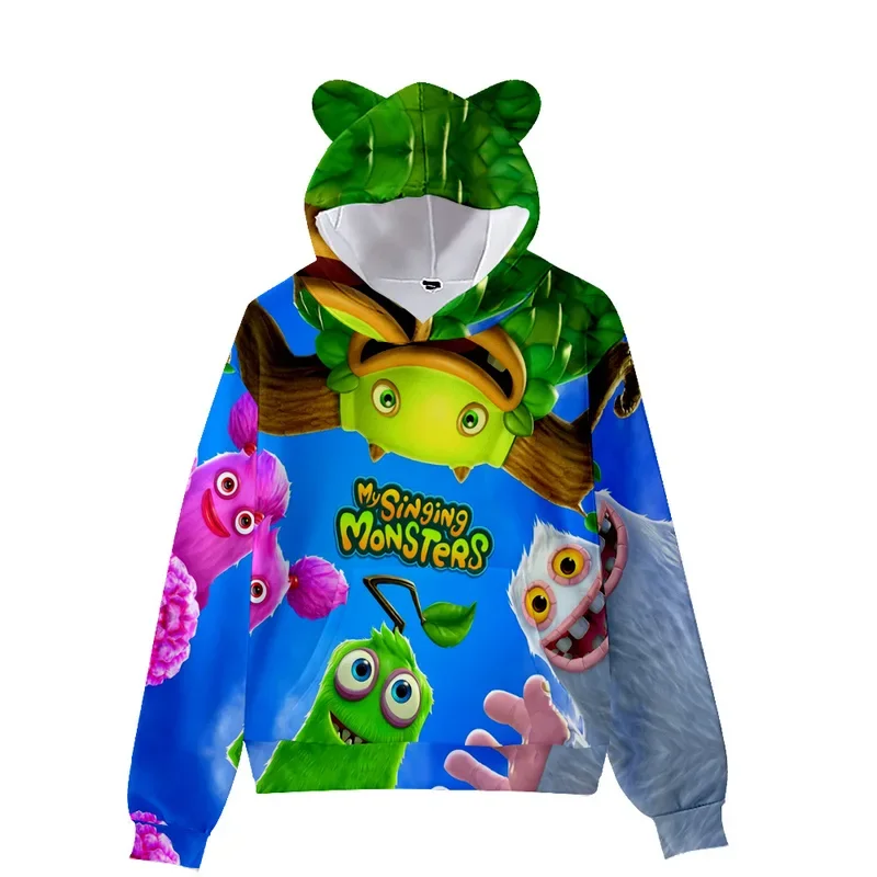 Пуловер с капюшоном кошачьи ушки для взрослых и детей