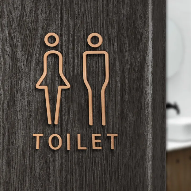 Акриловая вывеска для туалета