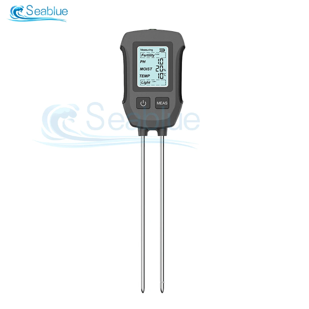 

5в1 детектор освещенности почтового прибора PH цифровой дисплей подсветка температура и влажность детектор тестирования плодородия питательных веществ