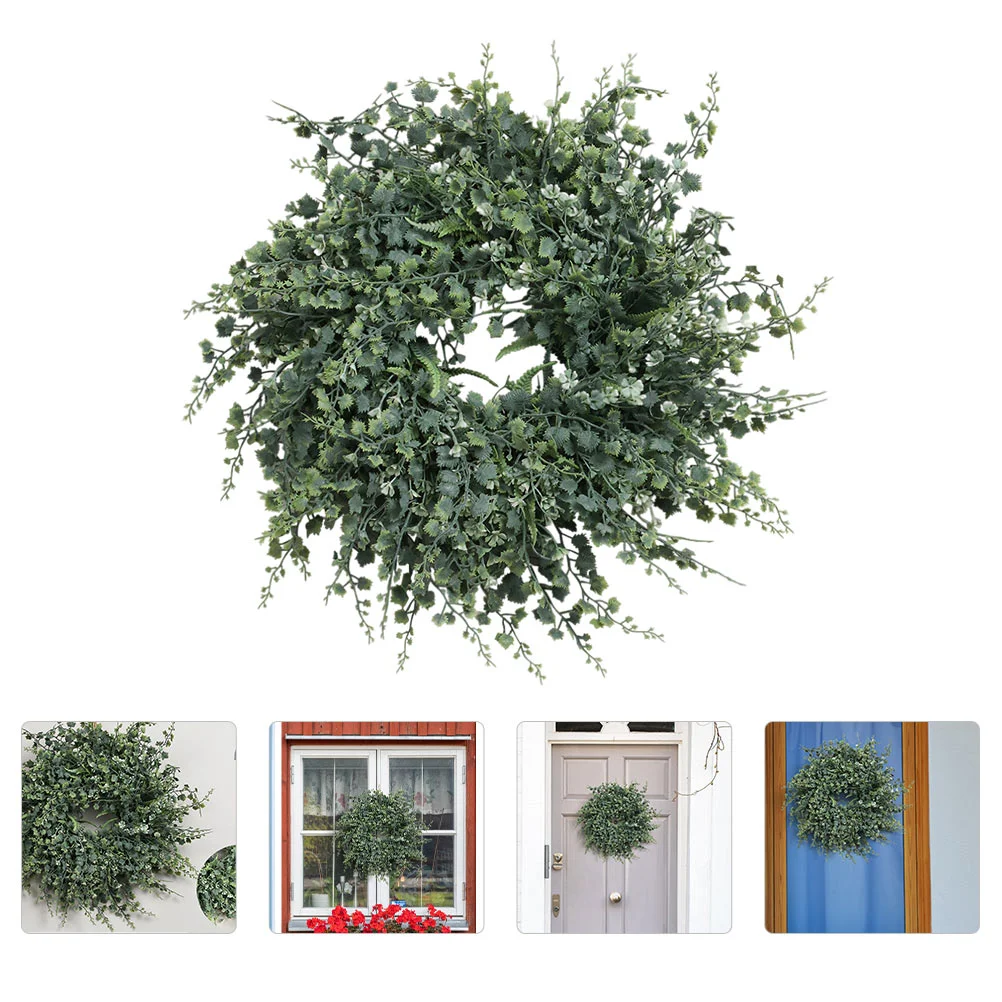 

Wreath Door Garland Artificial Hanging Eucalyptus Leaf Wedding Christmas Front Leaves Grape Vine Flower Greenery