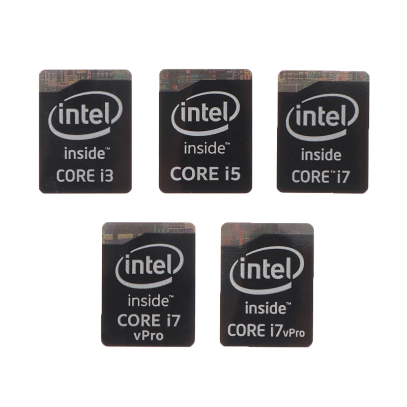 Разные варианты оригинальных наклеек 4-го поколения I3 I5 I7 Celeron Intel Core 5 шт. Логотип