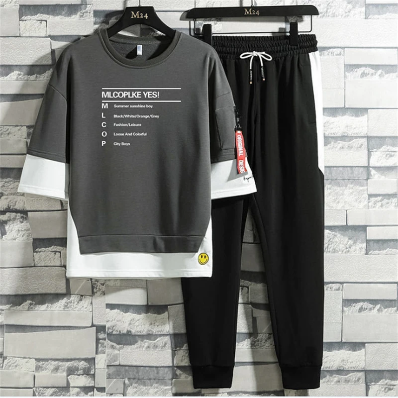 Комплект спортивной одежды мужской из двух предметов повседневный комплект в