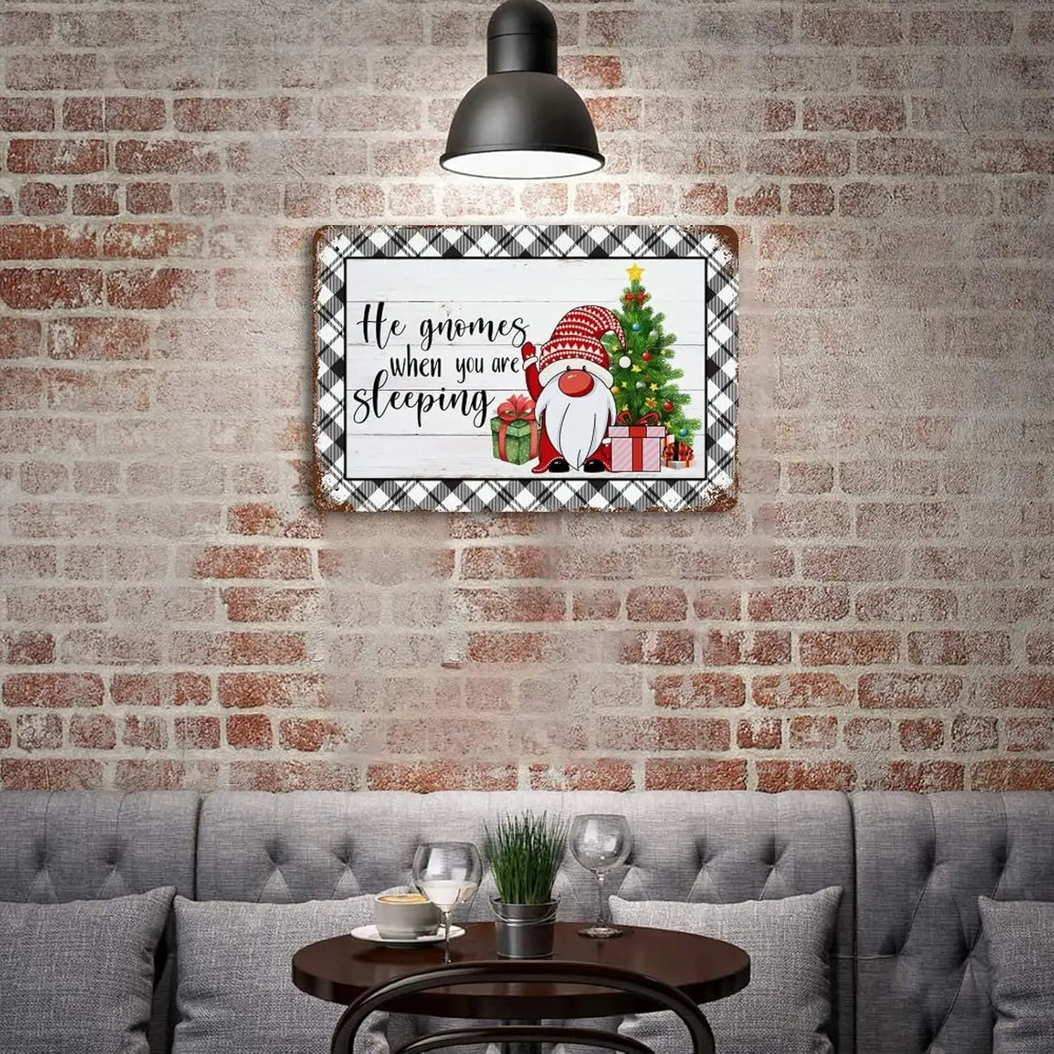 Рождественский Настенный Декор он Gonmes When You Are Sleeping Металлическая Оловянная