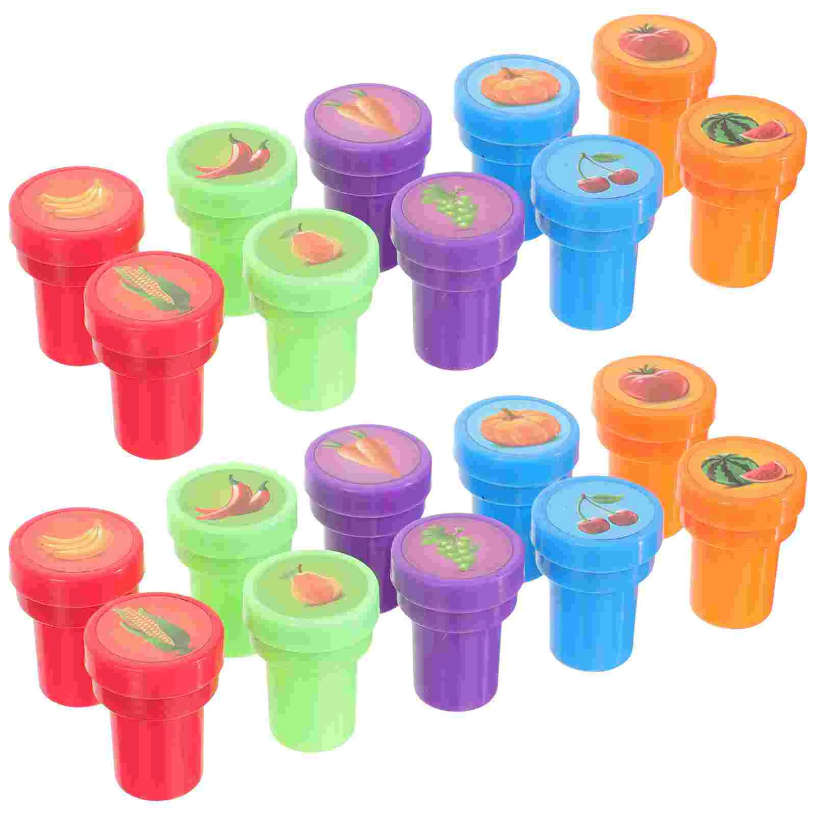 

20pcs Fruit Stamper Funny Creative Animal Stamper for Kid Student Child