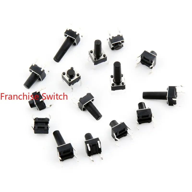 

10PCS 6*6*13h Light Touch Switch Button With High Temperature Resistance And Long Lifespan