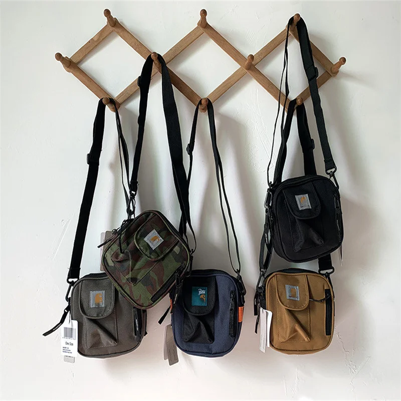 

Men Women Messenger Bag Shoulder Bag Tooling Canvas Hip Hop Small Square Bag