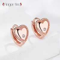 simple gold plated heart shape women anniversary gift beach party jewelry high quality working noble