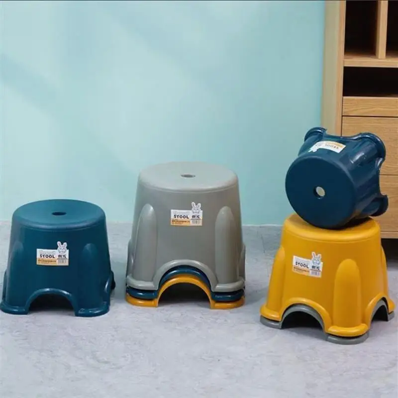 Прочные маленькие стулья из резины пластиковые скамейки домашние детские