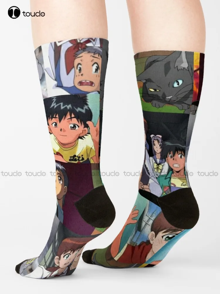 

Gakkō No Kaidan | Gakkou No Kaidan | Ghost Stories Socks White Men'S Socks Personalized Custom 360° Digital Print Gift Harajuku