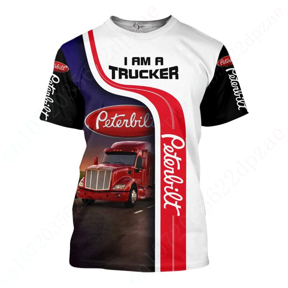 

Peterbilt T-shirts Harajuku O Neck Short Sleeve Essentials Streetwear Anime 3D Printing T Shirt For Men's Clothing Unisex Tee