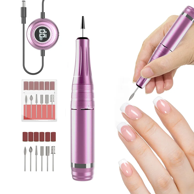 

Electric Nail Drill Portable Nail Electric Manicure Cutter Set Nail Gel Polisher Salon Equipment 35000RPM Manicure Machine