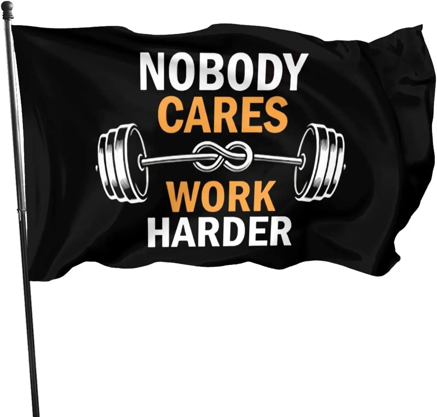 

Флаг никто не ухаживает за работой, флаг для улицы и сада, украшение для дома и дома, искусственный полиэстер с латунными петлями для женщин и мужчин