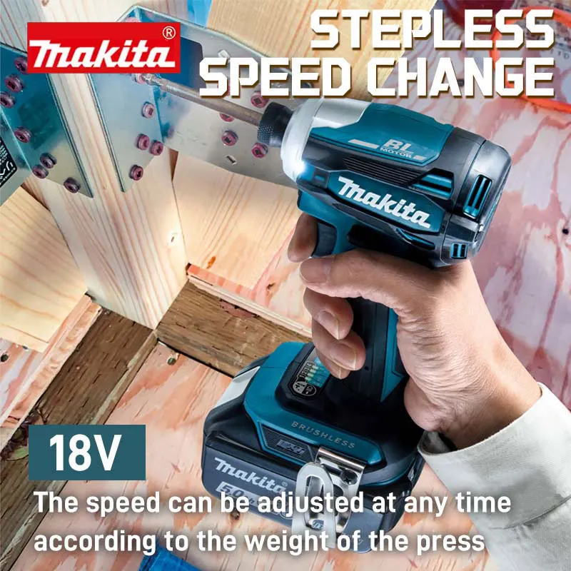 Makita DTD172 180NM Аккумуляторный Ударный Водитель 18 В Бесщеточный Мотор Электрический