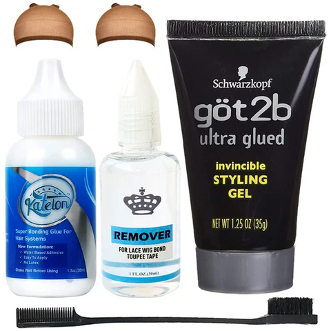 Got2b клеевой спрей, гель для укладки волос + клей для парика, водостойкая сильная фиксация, клей для кружевного парика, невидимый клей для склеивания волос для шиньона