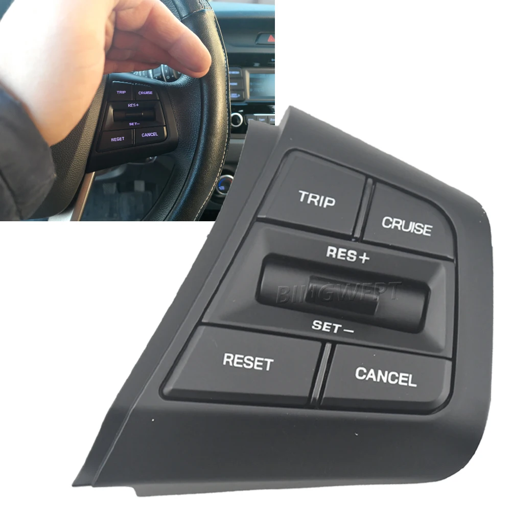 

BINGWFPT кнопки круиз-контроля для Hyundai ix25 (creta) 2,0 л 1,6 л кнопки дистанционного управления на рулевое колесо переключатель автомобильные аксессуары