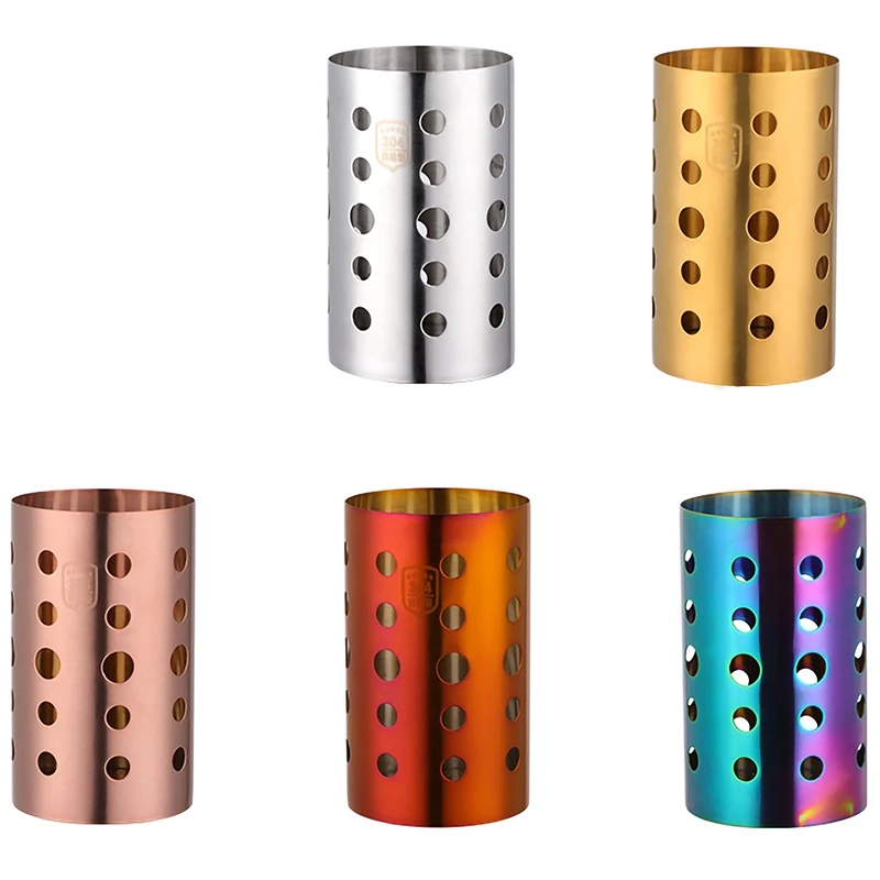 

Stainless Steel Kitchen Chopsticks Tube Tableware Storage Draining Rack Shovel Spoon Knife Fork Storage Box