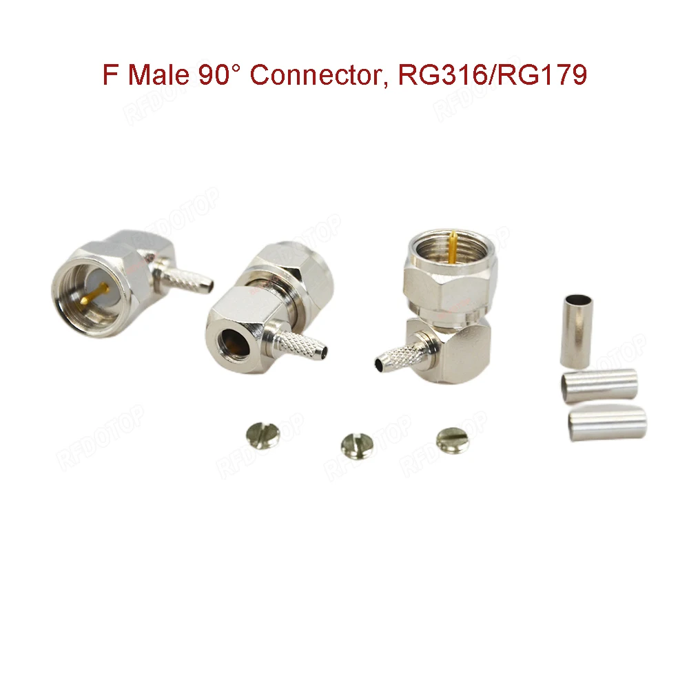 Коннектор для коаксиального разъема RG174 RG316 RG179 RF никелированный/позолоченный