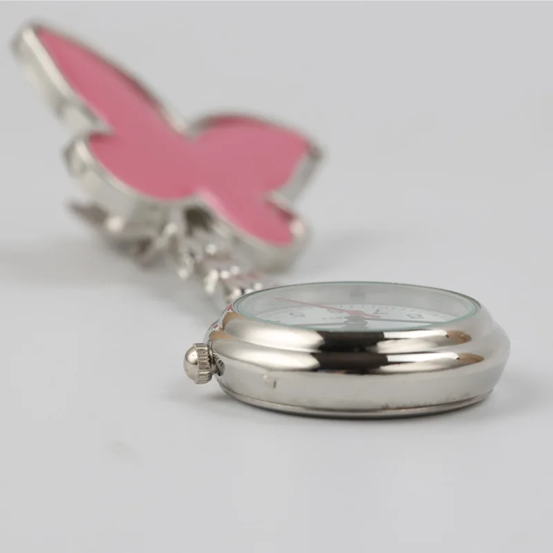 Butterfly Shaped Quartz Fashionable and Compact Women's Wach Various Colors Nurse Doctor Simple Watch Women's Pocket Watch Clock