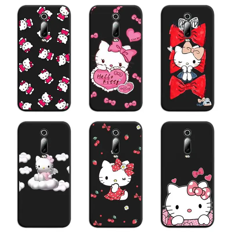 

Lovely Hello Kitty Phone Case For Redmi 9A 9 8A Note 11 10 9 8 8T Pro Max K20 K30 K40 Pro