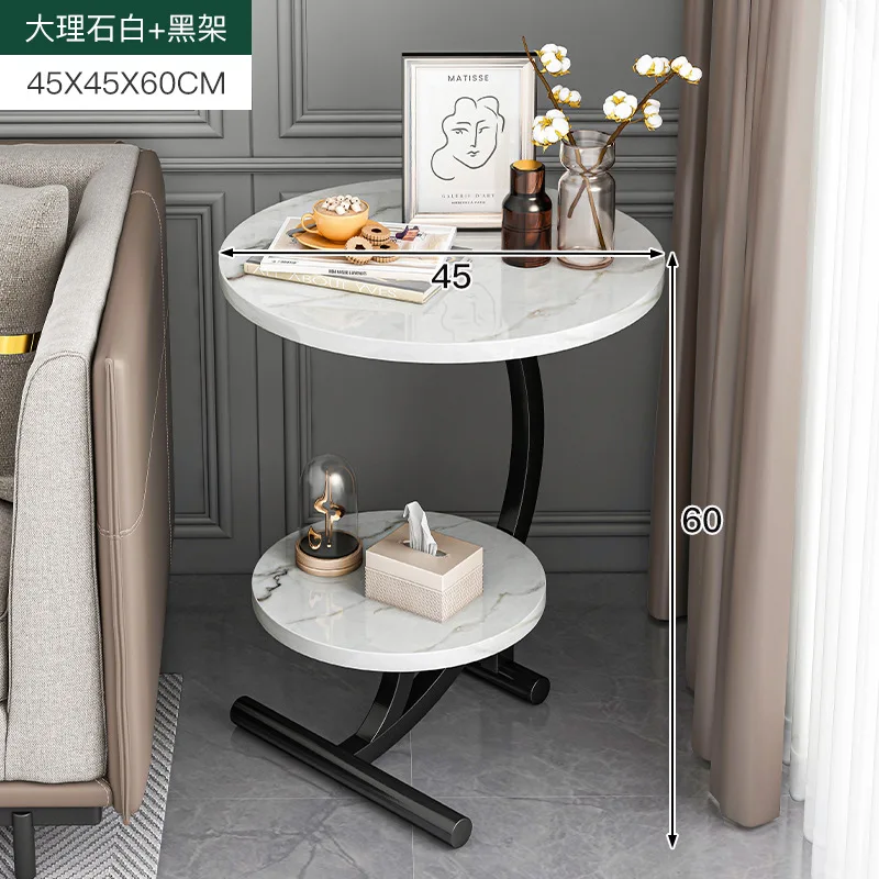 

2023 Year AOLIVIYA Sofa Side Coffee Table Cabinet Simple Bedside European Fashion Small Round Table Bedroom Balcony Tea Table