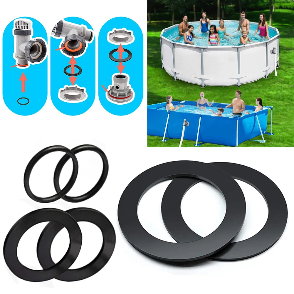 

6PCS Rubber Gaske O Ring Seal For Intex Models 28633 28635 28621 Large Strainer Rubber Washer Ring Pack Swimming Pool Parts