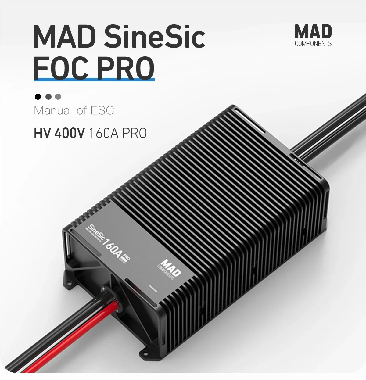 Контроллер двигателя UniFlyMAD SineSic 160A Pro 400V ESC для тяжелых мультироторных беспилотных дронов для доставки (art.: 3920dc6df621e) - 3920dc6df621e