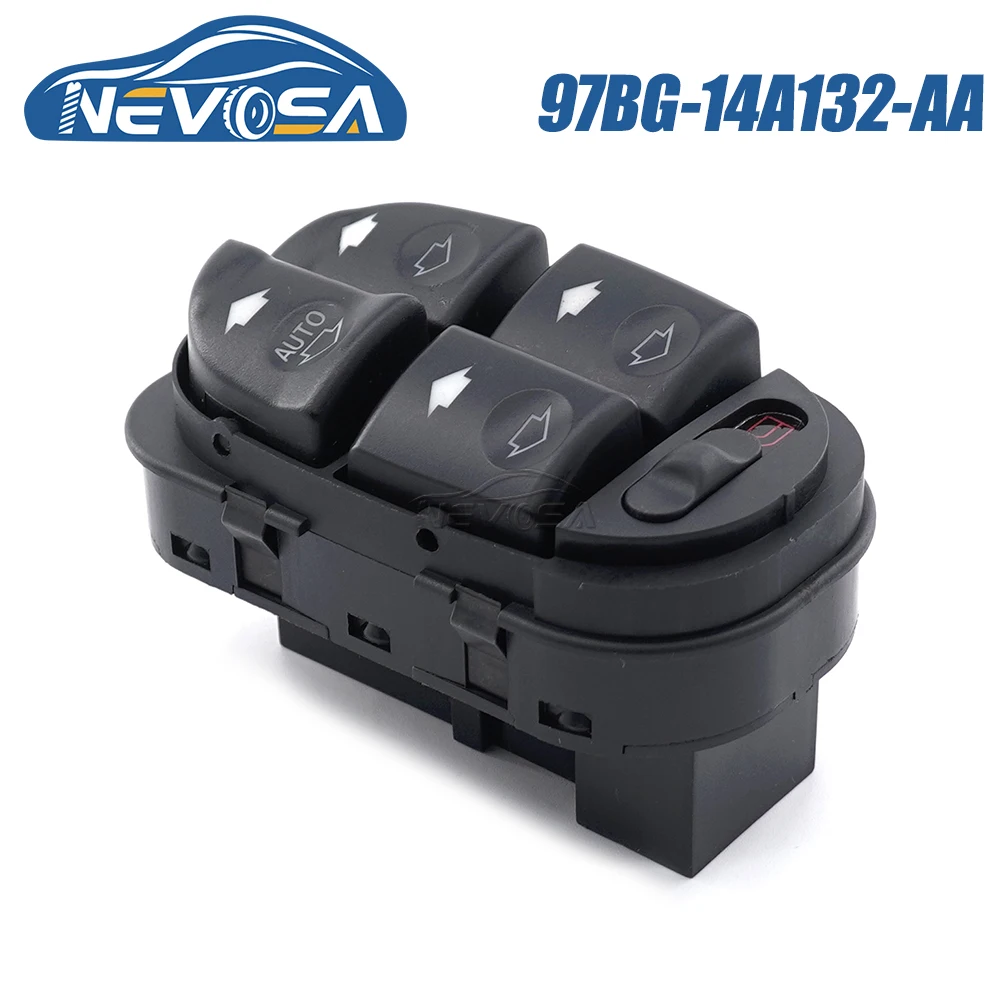 

NEVOSA 97BG-14A132-AA For Ford Mondeo MK2 BAP BFP Break BNP Power Window Lifter Control Switch Button Car Accessories Auto Parts