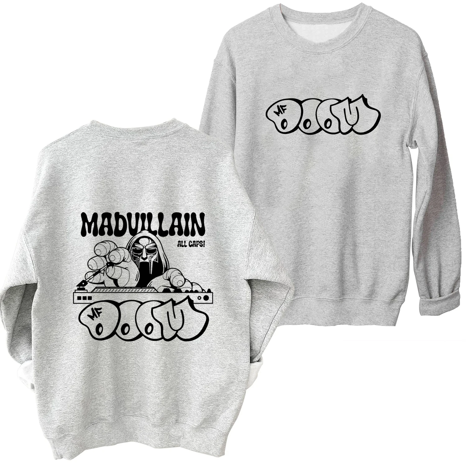 MF Doom Madvillainy All Caps 2024 музыкальный подарок для фанатов с длинным рукавом Осенняя