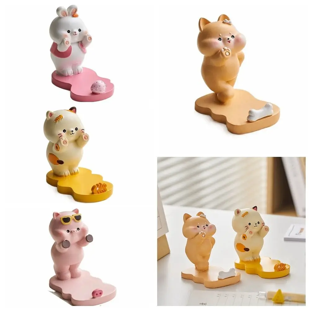 3D Держатель Для Телефона С Мультяшными Животными Креативные Милые Фигурки Кошек