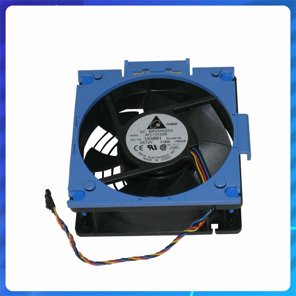 

Original for Dell PowerEdge 800 830 840 T300 Server Accessories Cooling Fan 0UG891 UG891 Case 120x38 12V Rear Case Fan Assembly