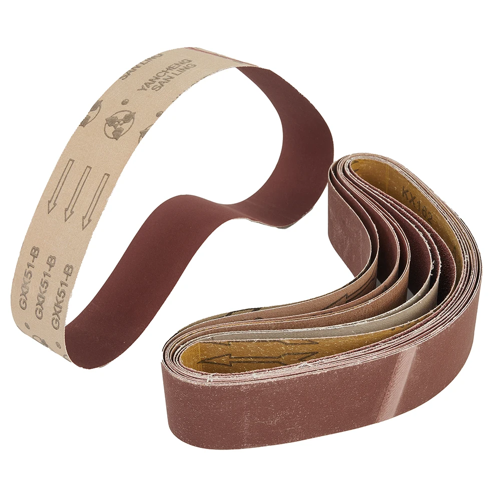 

10pcs 2*27 Sanding Abrasive Belt For Metal Wood Grinding Sander 40-1000 Grit For Light Industry Leather Wood Building Mate