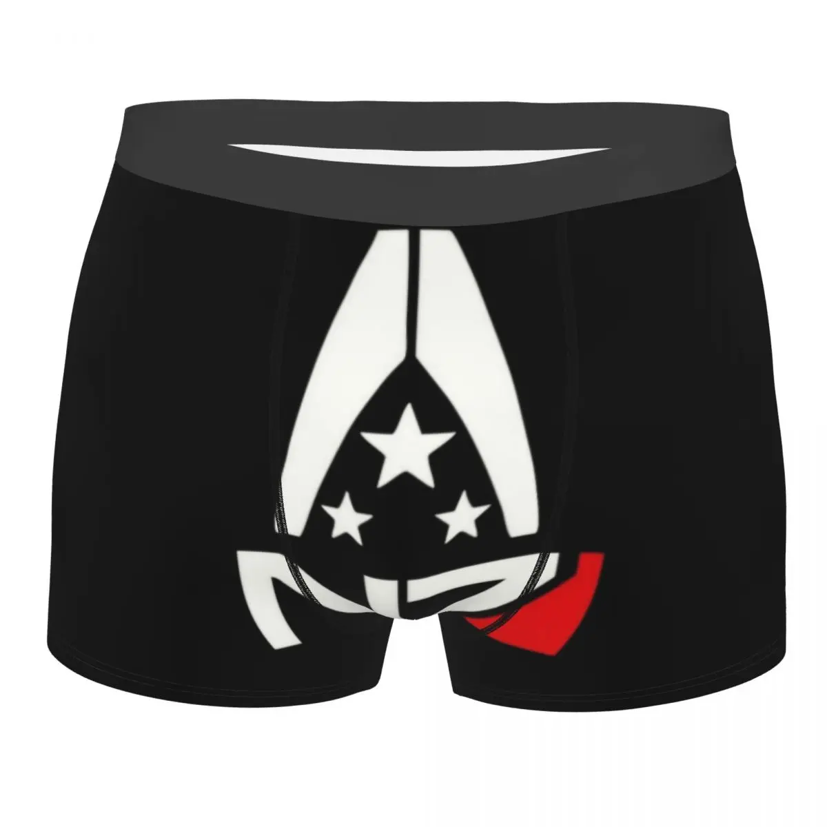 

Custom Mass Effect Alliance N7 Logo Underwear Men Breathbale Boxer Briefs