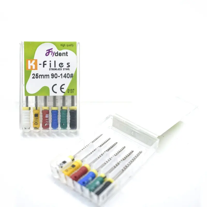 Стоматологический корневой канал большого размера чистящие K-файлы 90-140