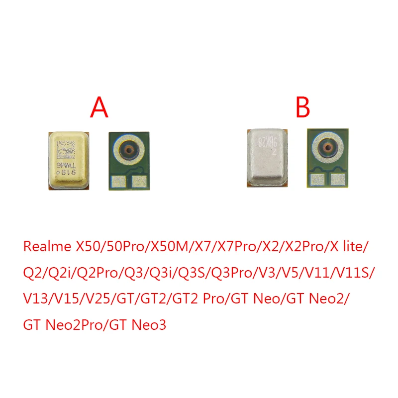 10-100 шт. Φ для OPPO Realme X50/X50M/X7/X2/Q2/Q3/V3/V5/V11/V13/V15/V25/GT2/GT Neo 2 3 Pro Микрофон передатчик