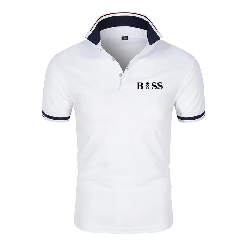 2022 Fashion Summer Golf Sports New Men's Quick-Drying Polo Shirt BusinessCasual Short-Sleeved Polo Comfortable Breathable Shirt