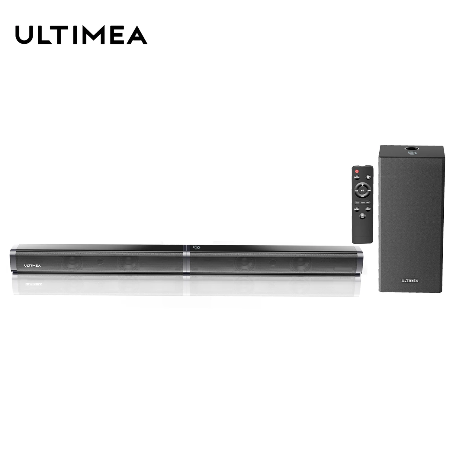 ULTIMEA 100W 2.1 TV Soundbar Subwoofer Home Theater Sound System Bluetooth Speaker Soundbar Subwoofer USB Optical AUX Speakers