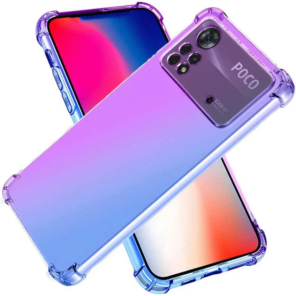 

Phone Case for Xiaomi Poco X4 Pro 5G X5 X5 Pro X4 GT X3 Pro X3 NFC X3 Clear Gradient Anti Scratch Flexible TPU Shockproof Cover