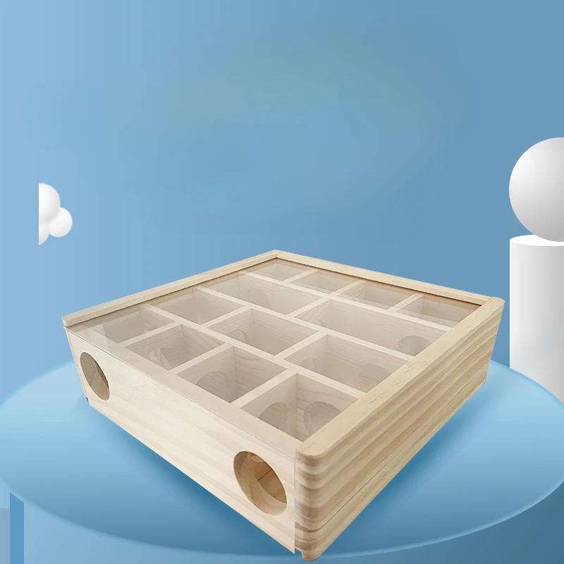 Сотовая клетка из цельного дерева с золотым медведем для ландшафтной фотографии